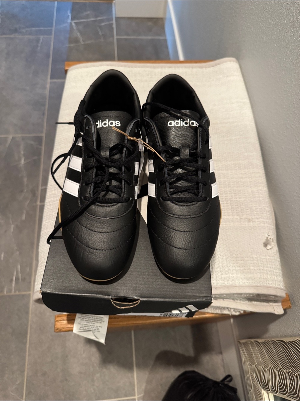 adidas Black & White Classic Low-Profile Sneakers